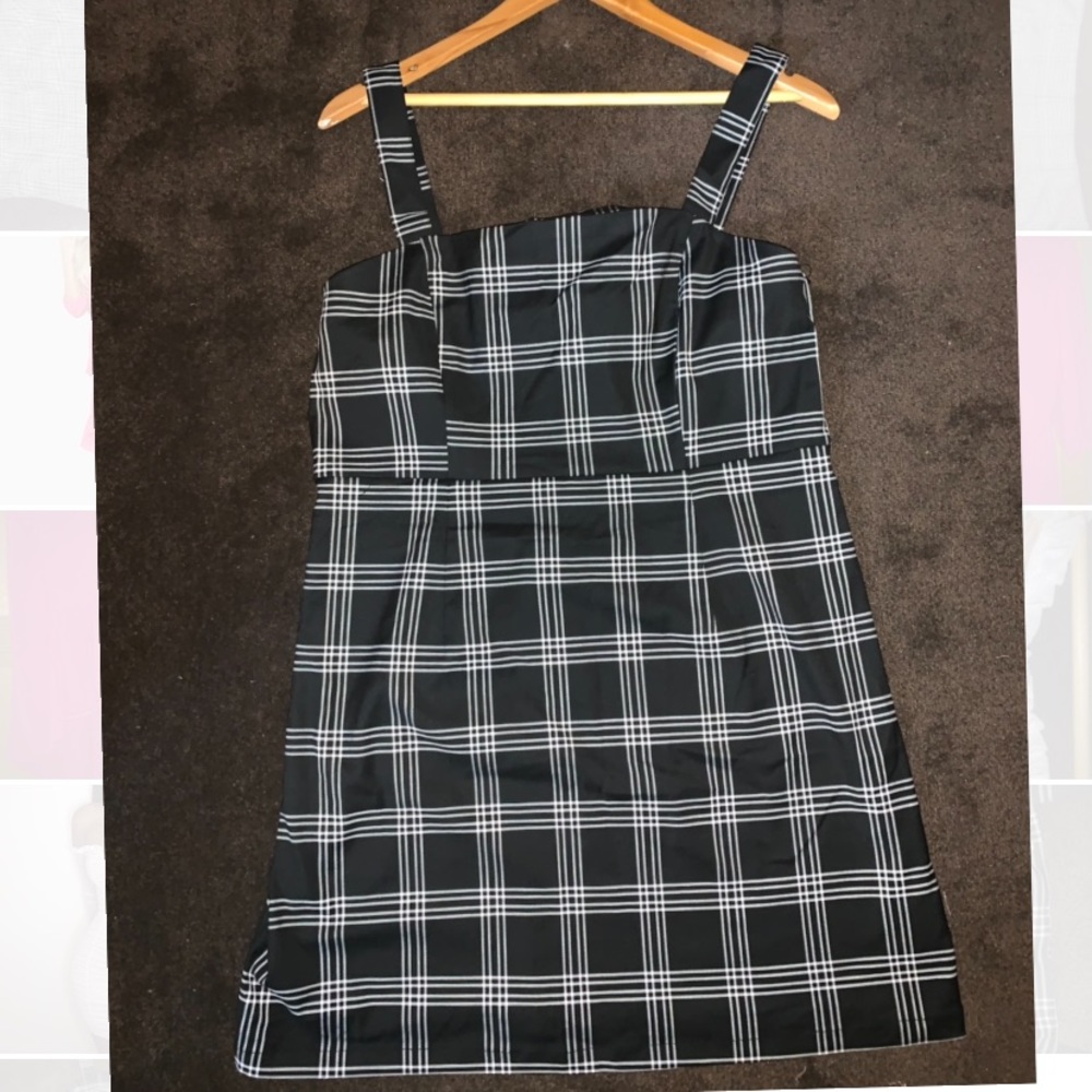Black and white Plaid dress